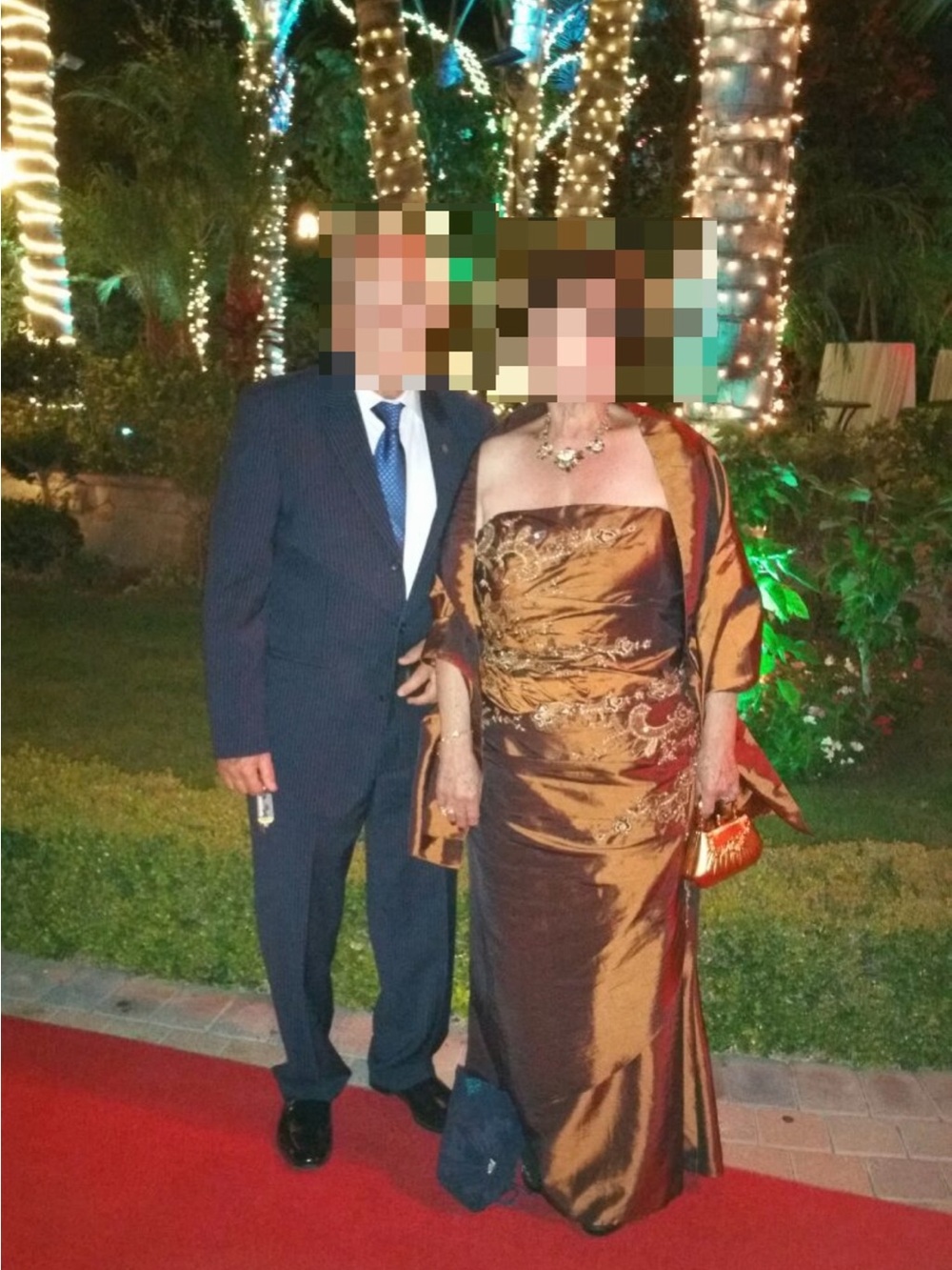 Jovani Metallic Bronze Strapless Evening Gown with Shawl